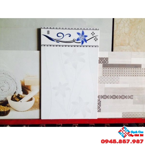gạch bông xanh giá rẻ 25x40