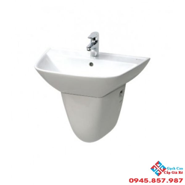 Lavabo Treo Tường Inax L-297V/L-297VC Kèm Chân Ngắn