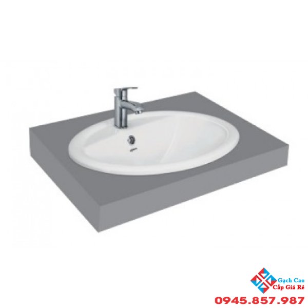 Chậu Rửa Lavabo Viglacera CD1 Âm Bàn Dương Vành