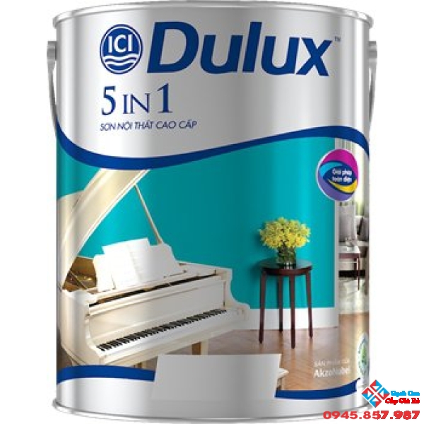 Sơn Dulux Nội Thất Cao Cấp 5 in 1 Lon 5 Lít