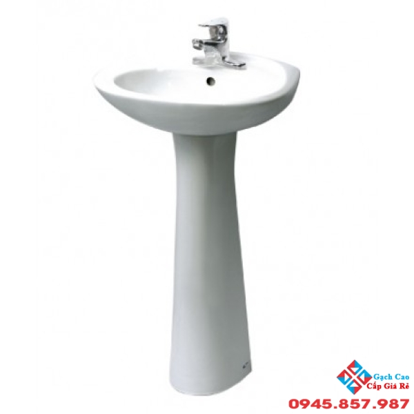 Lavabo Treo Tường Inax L-284V/L-284VD Kèm Chân Dài