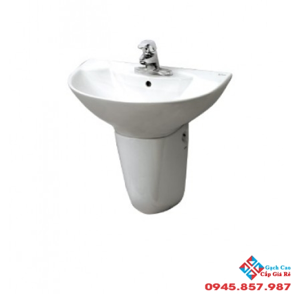 Lavabo Treo Tường Inax L-288V/L-288VC Chân Ngắn