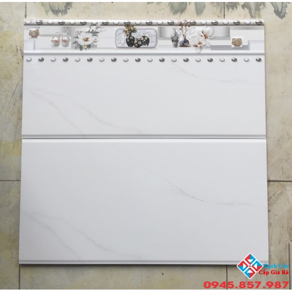 GẠCH ỐP TƯỜNG 30X60 thanh thanh viền nổi