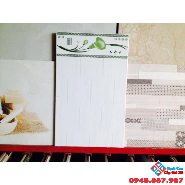 Gạch 25x40 hoa loa kèn xanh giá rẻ