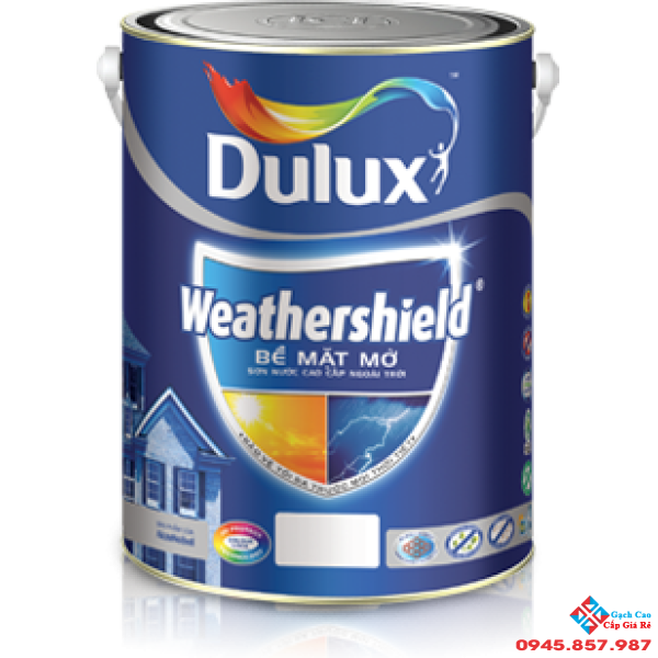 Sơn Dulux Weathershield ngoài trời cao cấp BJ8 Lon 5 Lít
