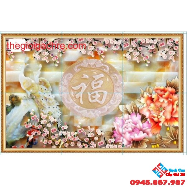 Gạch tranh trang trí 120x180 3D giá rẻ