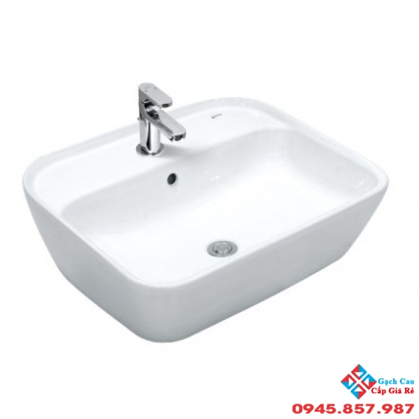 Chậu Rửa Lavabo Inax L-296V Đặt Bàn Chữ Nhật