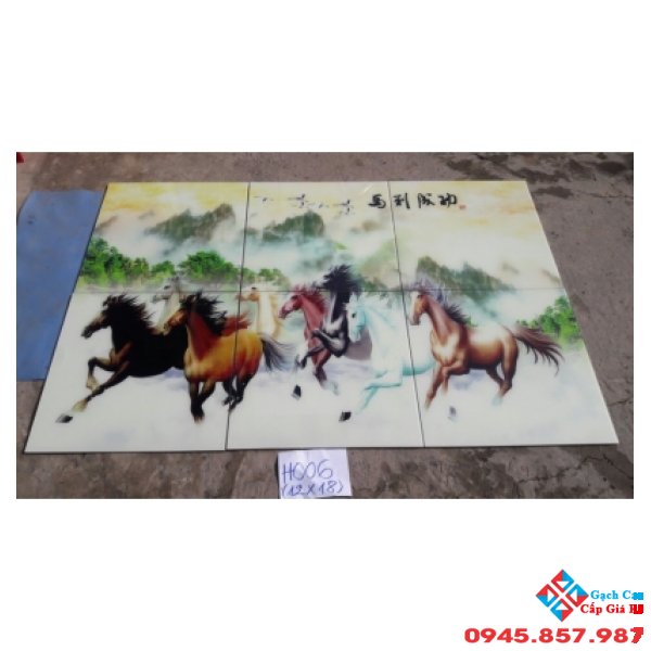 gạch tranh ngựa đẹp 120x180 giá rẻ