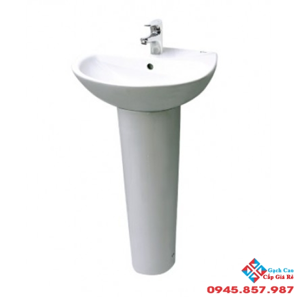 Lavabo Treo Tường Inax L-285V/L-288VD Kèm Chân Dài