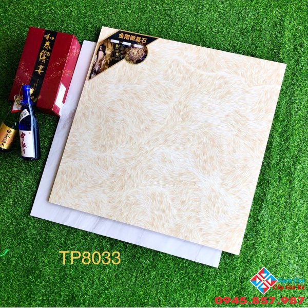 Gạch bóng kiếng 80x80 lông thú vàng