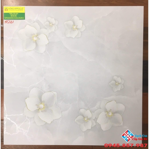 Gạch thạch anh cao cấp 60x60 hoa 5D mới nhất