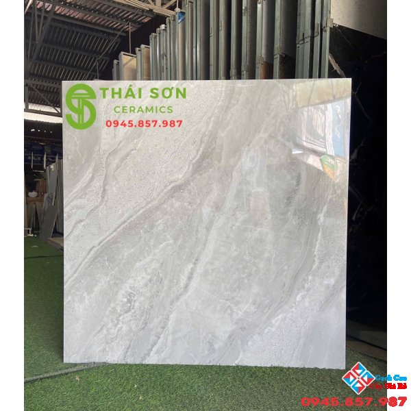 Gạch tasa lát nền 100x100 màu xám vân đá cao cấp