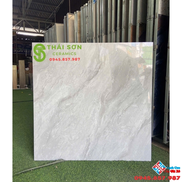 Gạch lát nền tasa 100x100 vân đá xám bóng kiếng