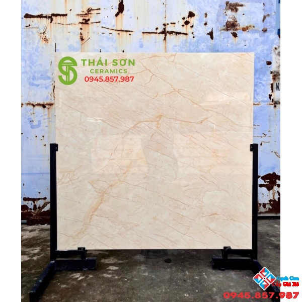 Gạch 100x100 bóng kiếng vân vàng trung quốc cao cấp