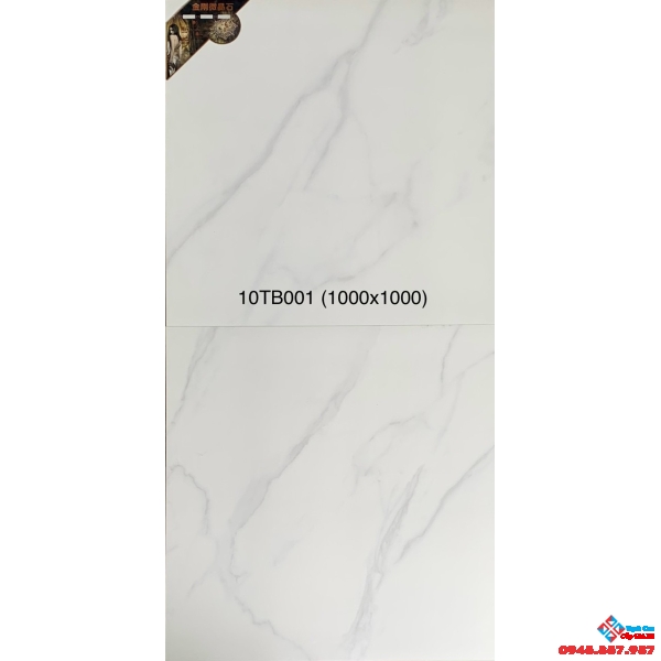 Gạch khổ lớn 100x100 trắng mây đồng chất