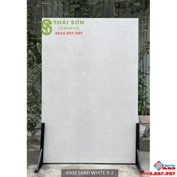 Gạch 120x180 matt lát nền màu trắng xám nhạt