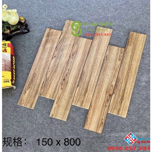Gạch giả gỗ trung quốc 15x80 lát nền phòng ngủ