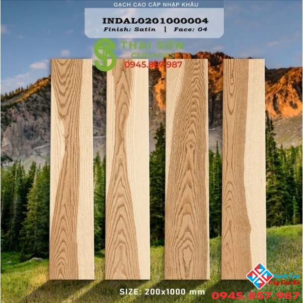 Gạch ấn độ 20x100 vân gỗ nhập khẩu cao cấp