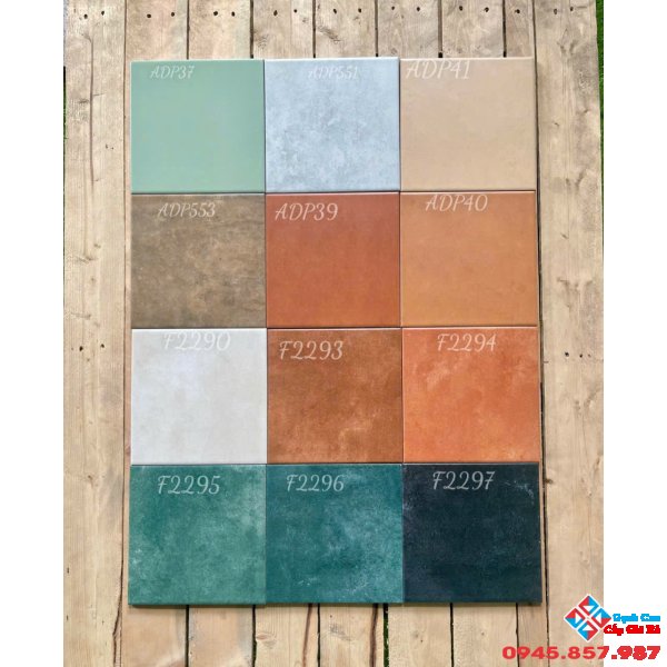 Tốp 12 mẫu gạch bông đơn sắc 20x20 trung quốc cao cấp