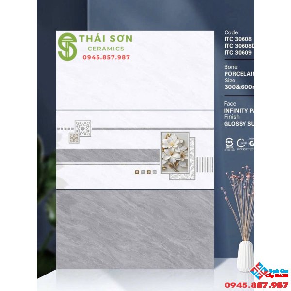 Gạch ốp tường 30x60 bóng kiếng bộ đậm nhạt giá rẻ