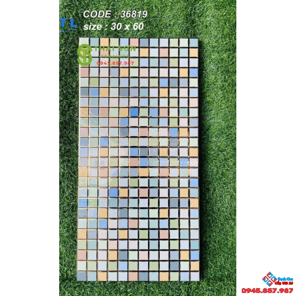 Gạch ốp tường nhà tắm 30x60 nhũ vàng men bóng 