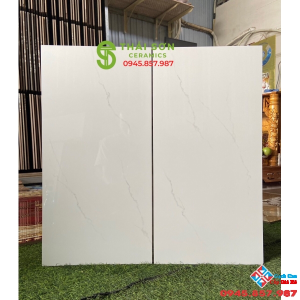 Gạch ốp tường 30x60 trắng vân mây bóng kiếng giá rẻ