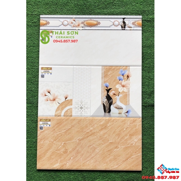 Gạch men bóng ý mỹ bộ đậm nhạt 30x60 ốp tường cao cấp