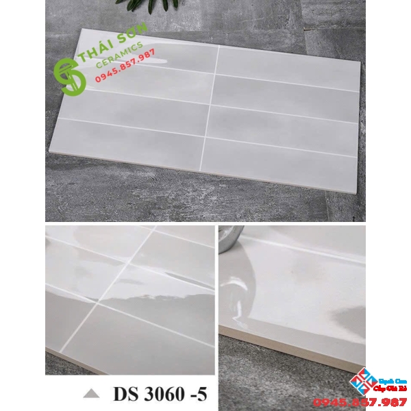Gạch ốp tường màu ghi xám 30x60 men bóng trung quốc