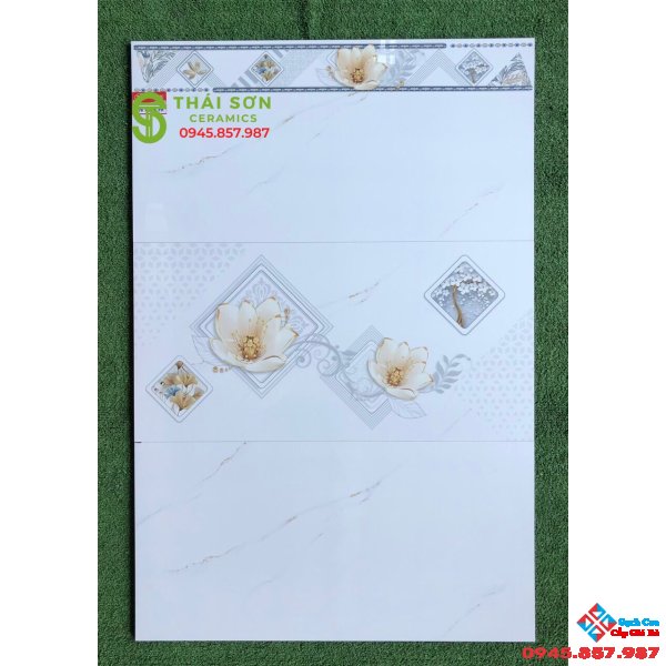 Gạch ốp tường 40x80 đá bóng kiếng trắng mây cao cấp tphcm