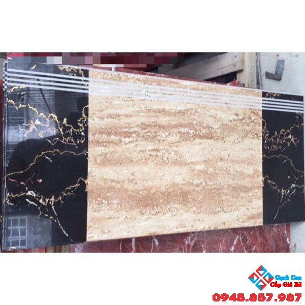Gạch nhũ vàng 47x100 lát cầu thang