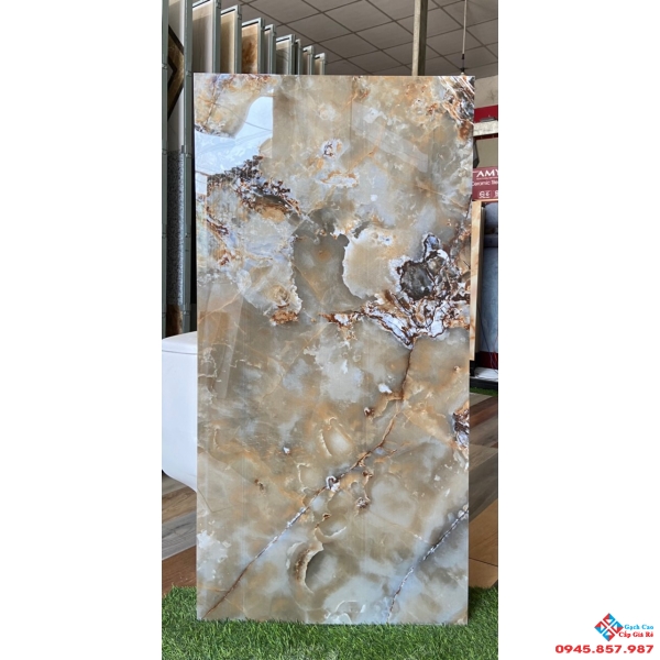Gạch bóng kiếng nhập khẩu 60x120 vân đá