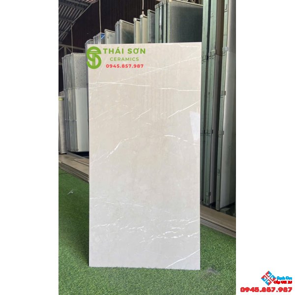 Gạch ốp lát 60x120 bóng kiếng ấn độ màu xám nâu vệt trắng