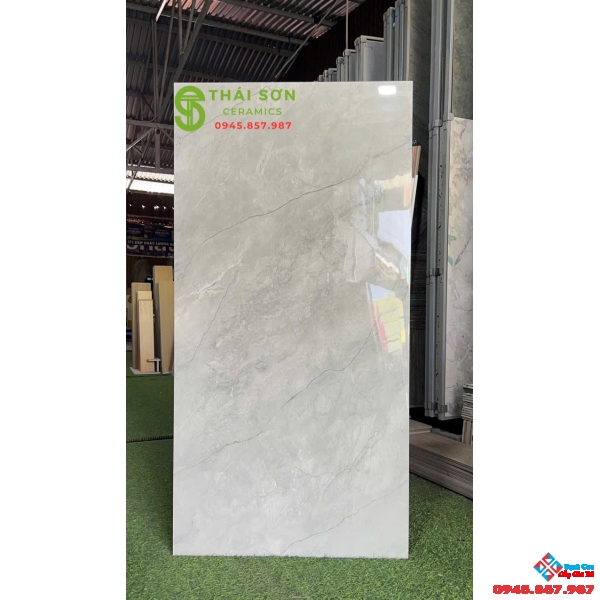 Gạch 60x120 bóng kiếng ấn độ tông màu xám