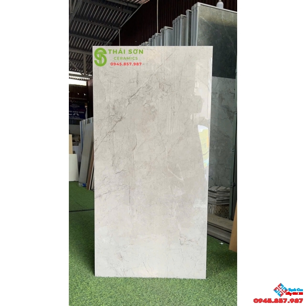 Gạch apodio siêu bóng 60x120 lát nền màu xám