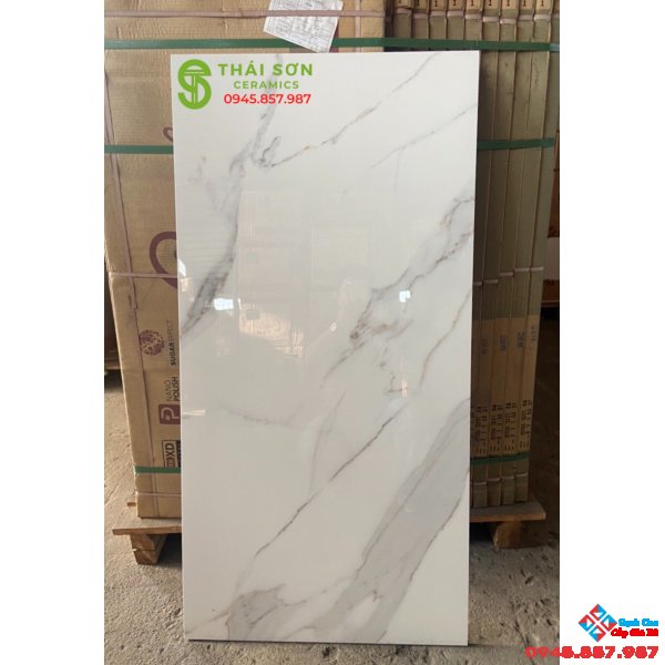 Gạch lát nền 60x120 bóng kiếng catalan giá rẻ
