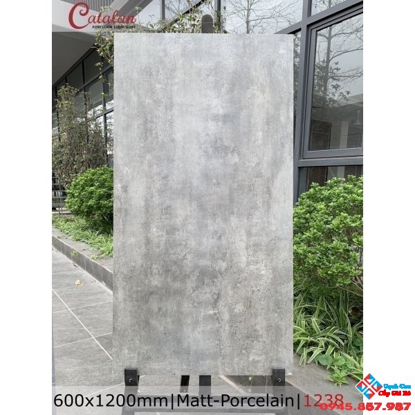 Gạch lát nền 60x120 mờ vân giả xi măng