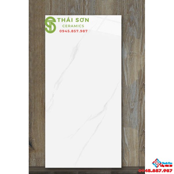 Gạch lát nền catalan 60x120 trắng vân mây bóng kiếng