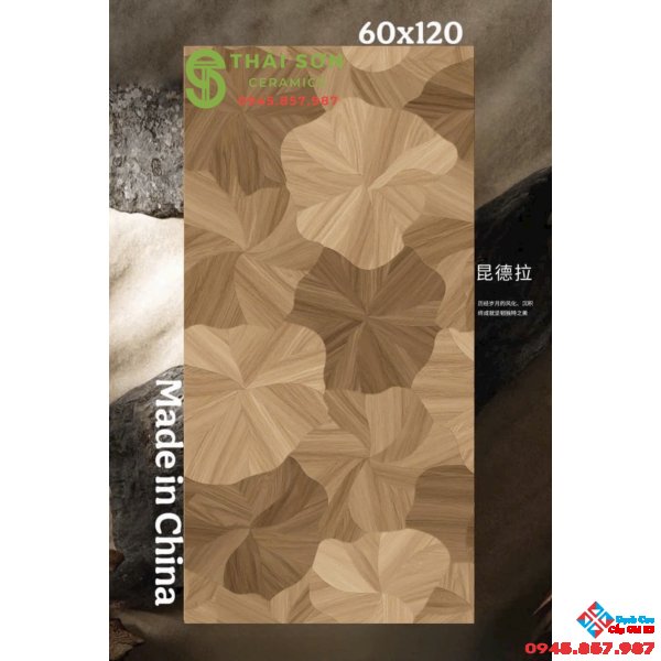 Gạch lát nền vân gỗ 60x120 cao cấp trung quốc