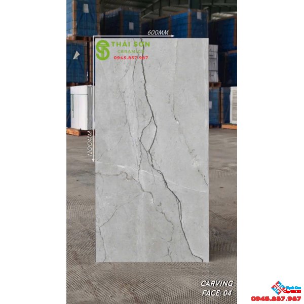 Gạch matt mờ 60x120 vân đá caving cao cấp