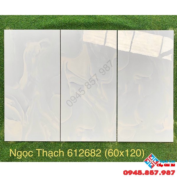 Gạch khổ lớn nhập khẩu 60x120 vân ngọc thạch siêu bóng