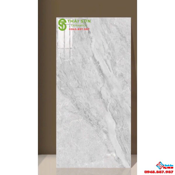 Gạch ốp lát 60x120 ấn độ màu xám vân đá bề mặt bóng kiếng