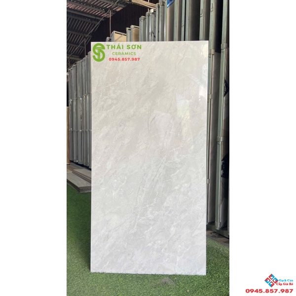 Gạch lát nền 60x120 màu xám vân bóng kiếng giá rẻ
