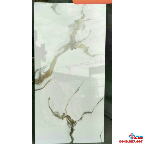 Gạch nhũ kim trung quốc 60x120 lát phòng khách đẹp
