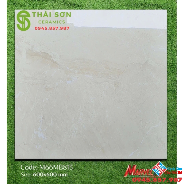 Gạch apodio lát nền 60x60 bóng kiếng màu kem