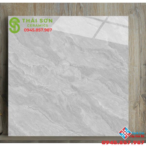 Gạch bóng kiếng giá rẻ 60x60 Xmart vân đá xám