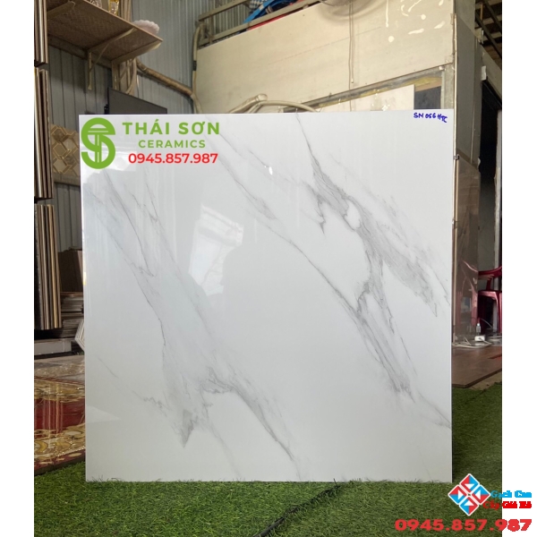 Gạch bóng kiếng lát nền trắng mây 60x60 ttc cao cấp tại hcm