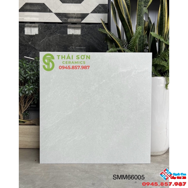 Gạch lót sàn chống trơn xám trắng 60x60 giá rẻ