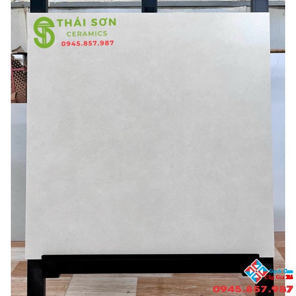 Gạch tasa 60x60 matt mờ lát nền màu xám xi măng nhạt 