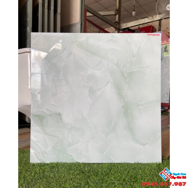 Gạch bóng kiếng 60x60 vân xanh giá rẻ