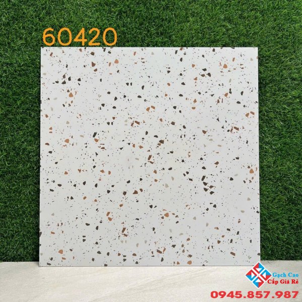 Gạch lát nền 60x60 terrazzo vân đá mờ mài đẹp